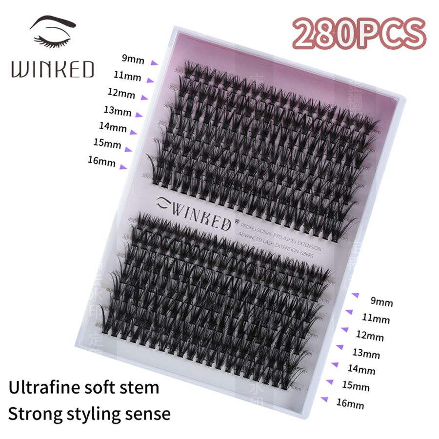 Оптовая 30d 40d Cluster Lash Private Label C Curl Diy Lashes Cluster Eshelashes