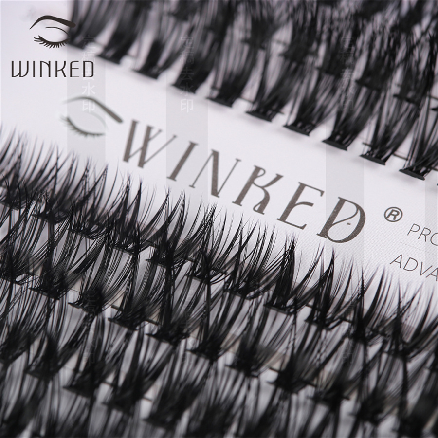 Оптовая 30d 40d Cluster Lash Private Label C Curl Diy Lashes Cluster Eshelashes